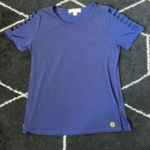 Navy blue Micheal Kors top with sleeve cutouts